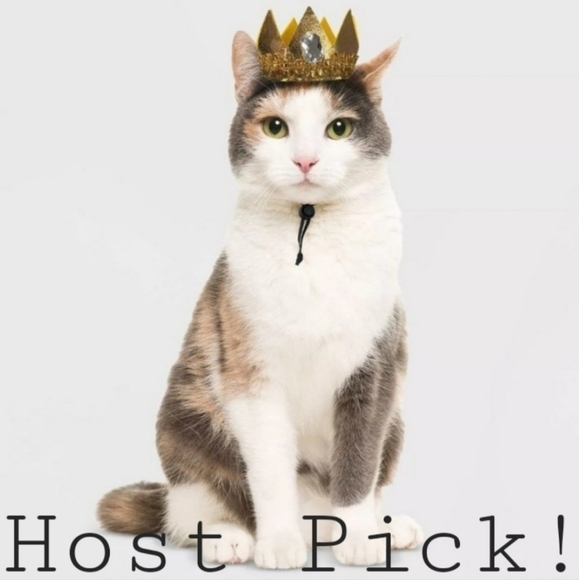 NWT Hyde & Eek! Boutique Cat Crown Royalty Pet Halloween Costume King Queen New - Picture 1 of 5